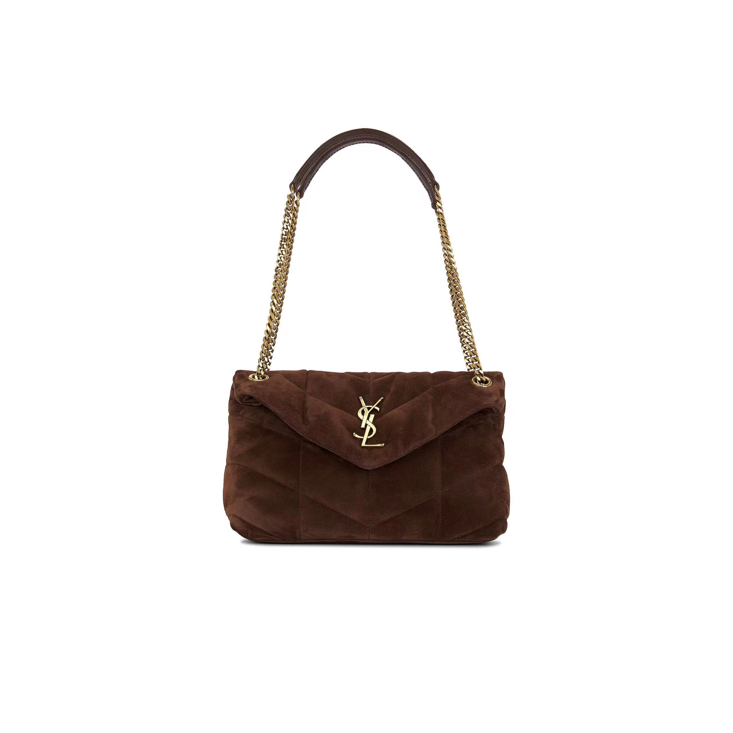 YSL PUFFER SMALL IN SUEDE 577476100245 (29*17*11cm)